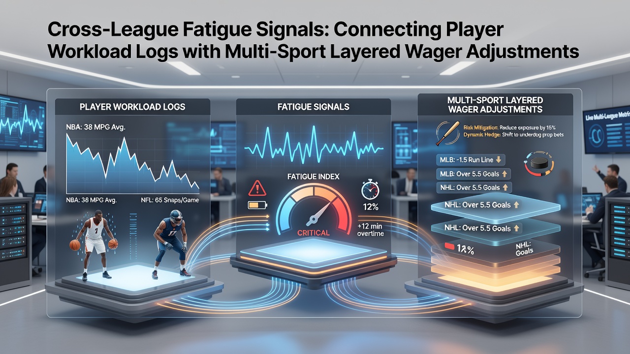 Detailed chart illustrating multi-sport fatigue correlations and wager adjustment layers for July 2026 schedules